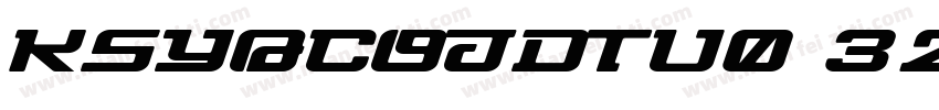 KSYQCOJDTU0 32 40字体转换